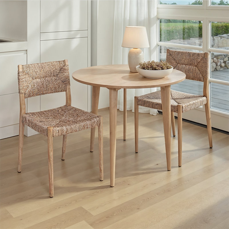 Rowena Interiors Seagrove Woven Water Hyacinth and Rubberwood